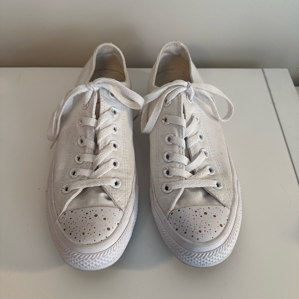 CONVERSE GOLD SPECKLE SHOES